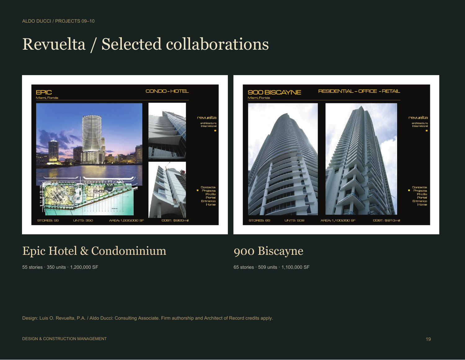 Revuelta / Selected collaborations / PROJECTS 09–10